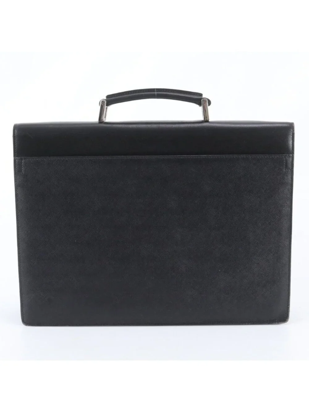 Prada Included Saffiano Leather Business Briefcase Tote